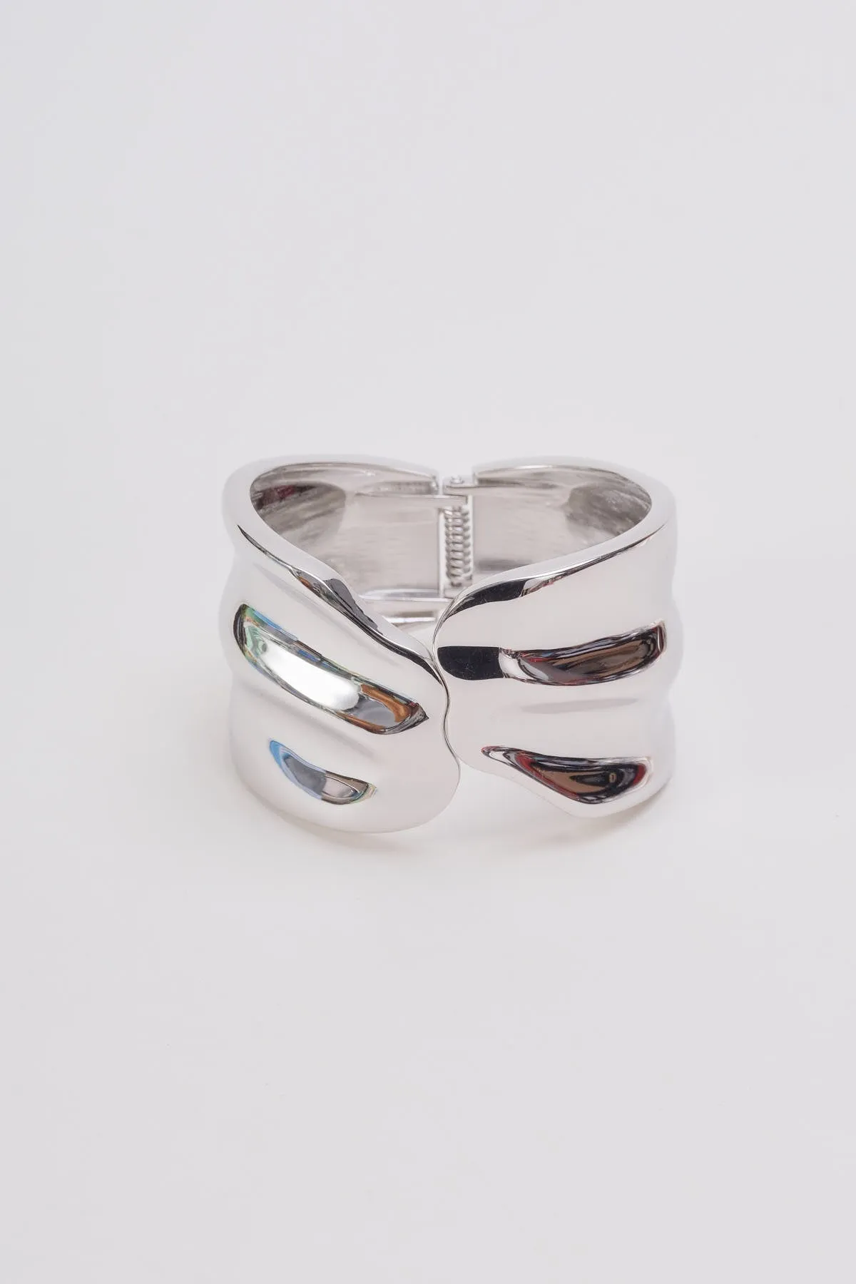 Chunky Silver Cuff Bracelet