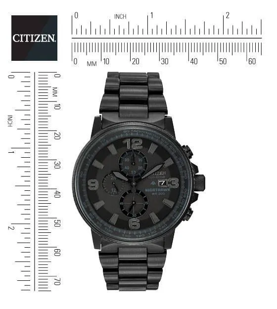Citizen Eco-Drive Men's Nighthawk Chronograph Watch