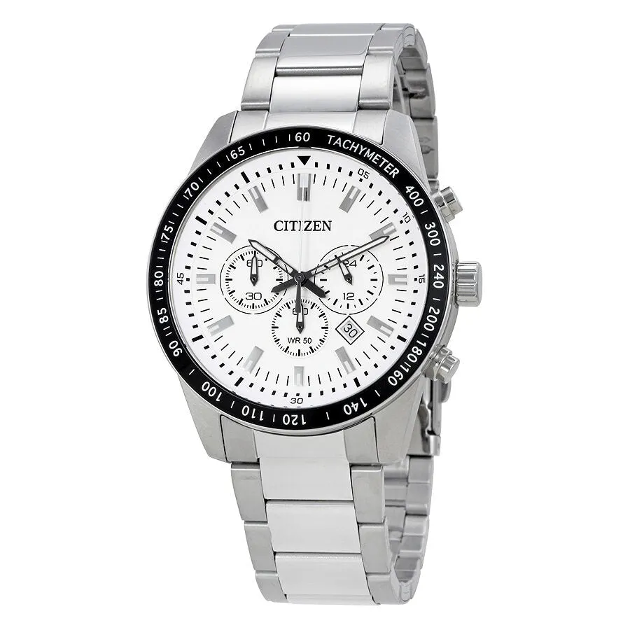 Citizen White Dial Men's Chronograph Watch AN8071-51A