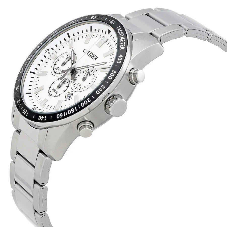 Citizen White Dial Men's Chronograph Watch AN8071-51A