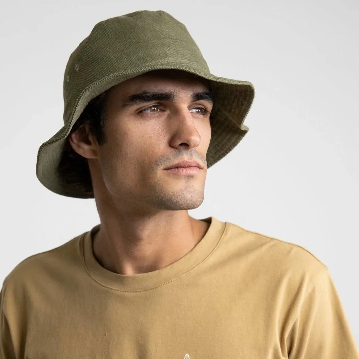 Cord Bucket Hat (Olive)