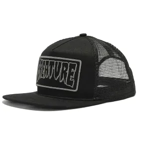 Creature - Reverse Patch Mesh Trucker Black