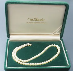 Cultured Pearl Strand Mikado Necklace