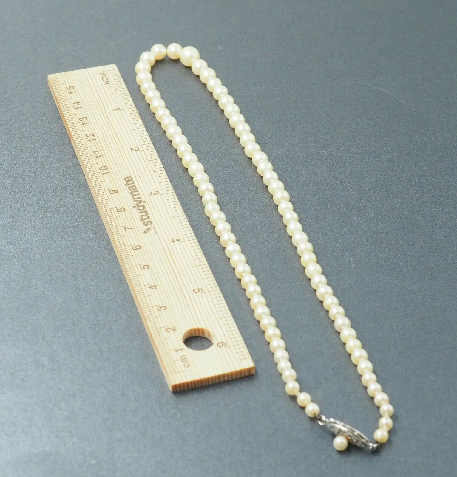 Cultured Pearl Strand Mikado Necklace