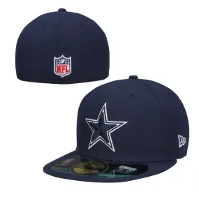 Dallas Cowboys Fitted New Era 59Fifty Classic On-Field Cap Hat Navy