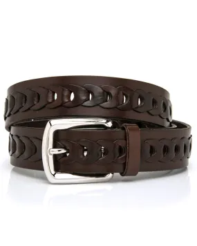 Dark Brown Leather Belt
