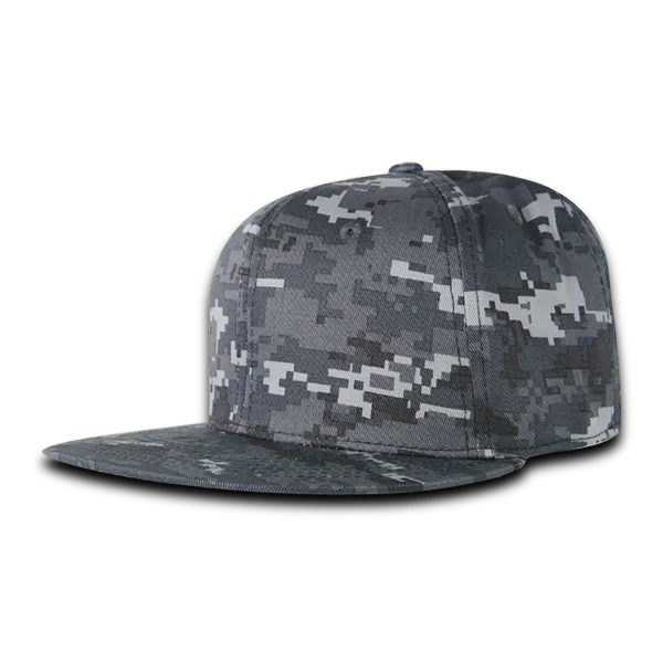 Decky RP1 - Fitted Flat Bill Hat, Retro Fitted Cap (Sizes: 6 7/8 - 7 1/4) - CASE Pricing