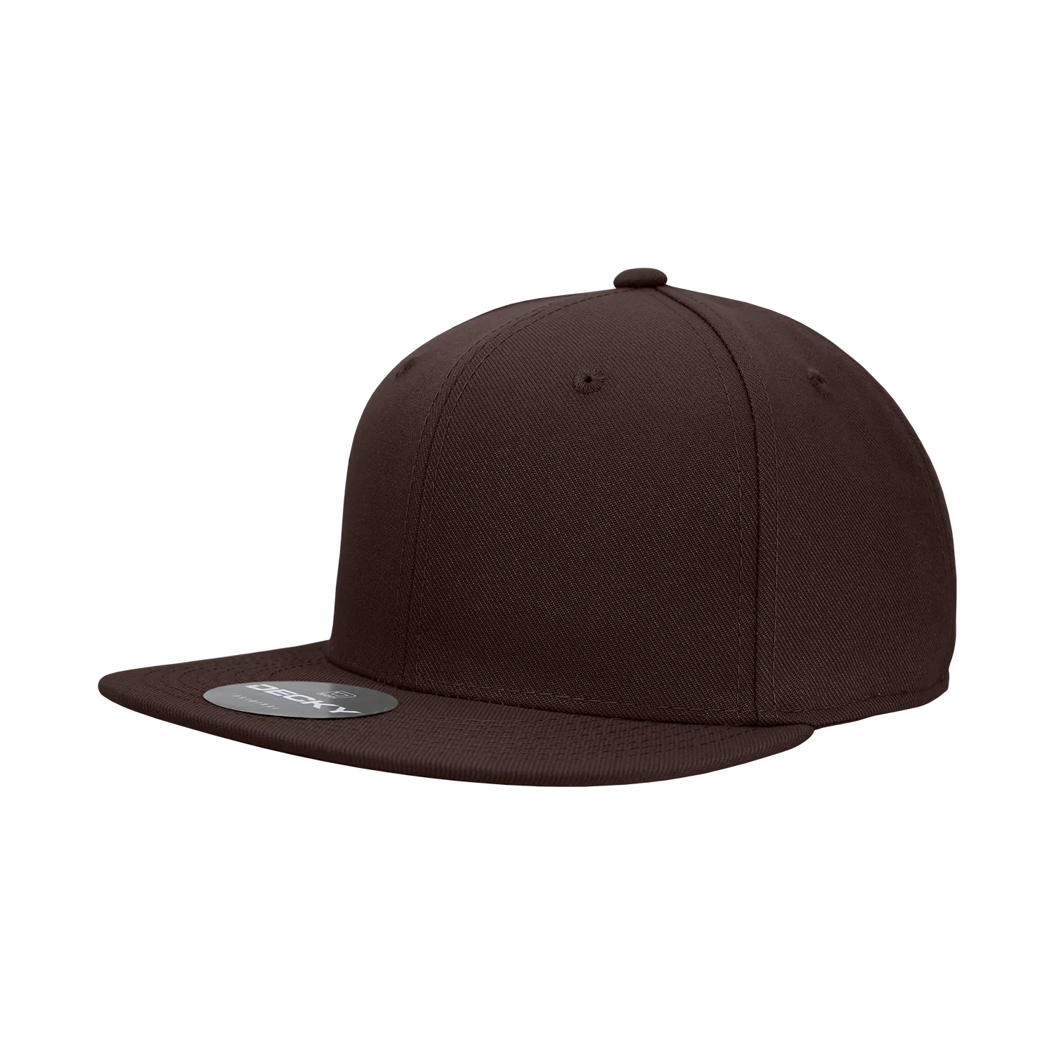 Decky RP1 - Fitted Flat Bill Hat, Retro Fitted Cap (Sizes: 6 7/8 - 7 1/4) - CASE Pricing