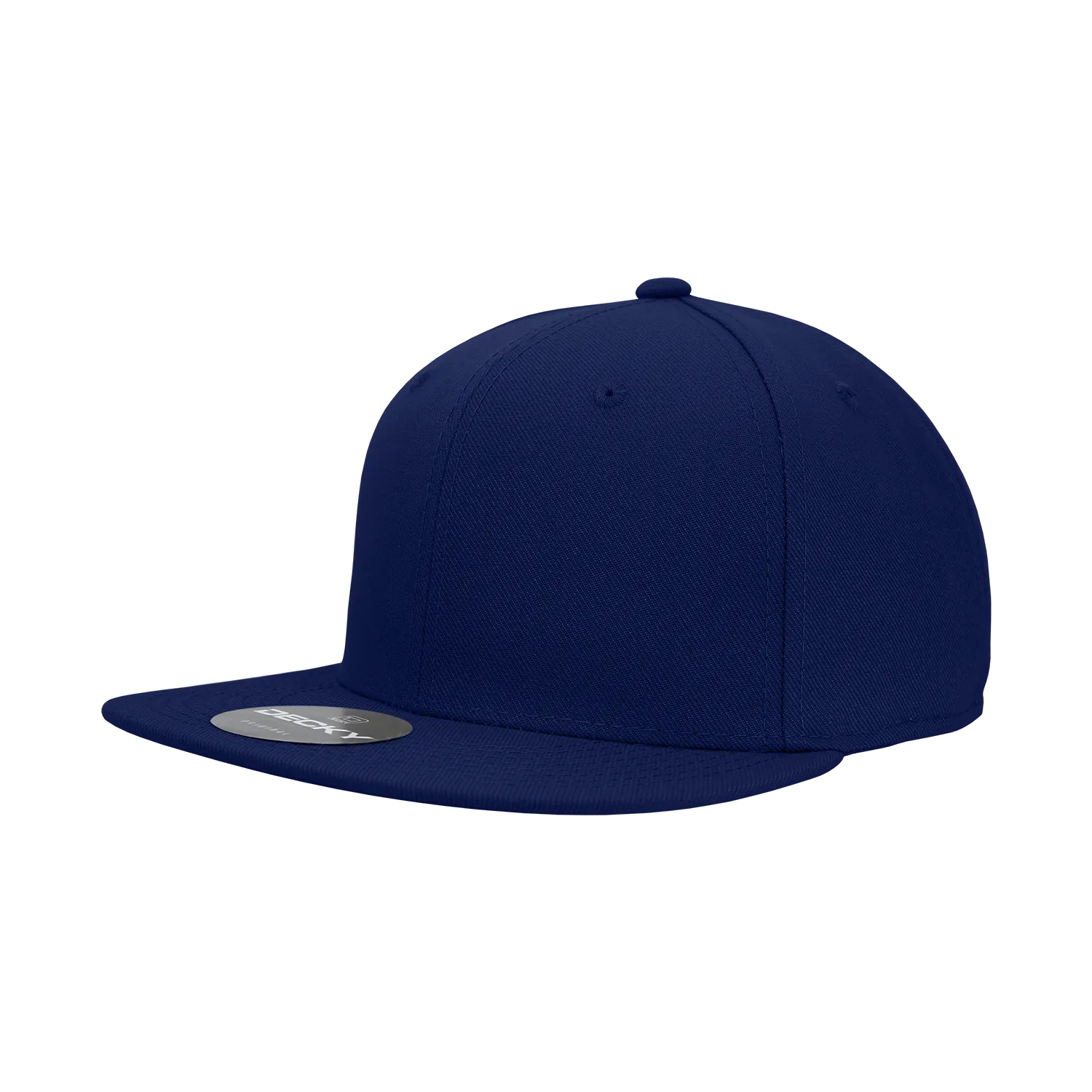 Decky RP1 - Fitted Flat Bill Hat, Retro Fitted Cap (Sizes: 6 7/8 - 7 1/4) - CASE Pricing