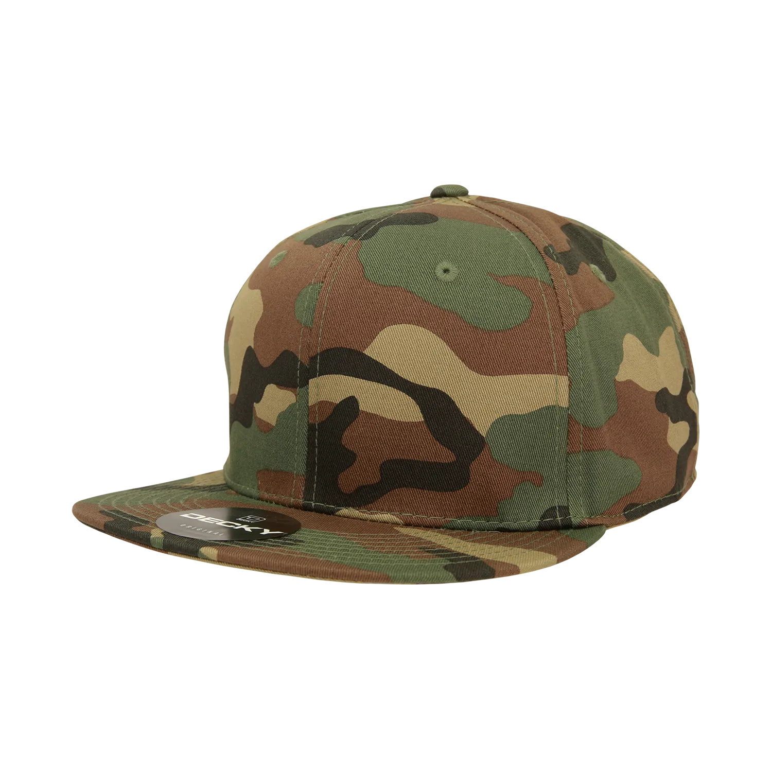 Decky RP1 - Fitted Flat Bill Hat, Retro Fitted Cap (Sizes: 6 7/8 - 7 1/4) - CASE Pricing