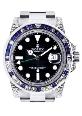 Diamond Rolex Gmt-Master 2 | Stainless Steel | 40 Mm