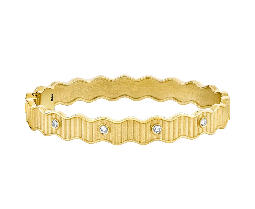 Diamond Wave Bangle