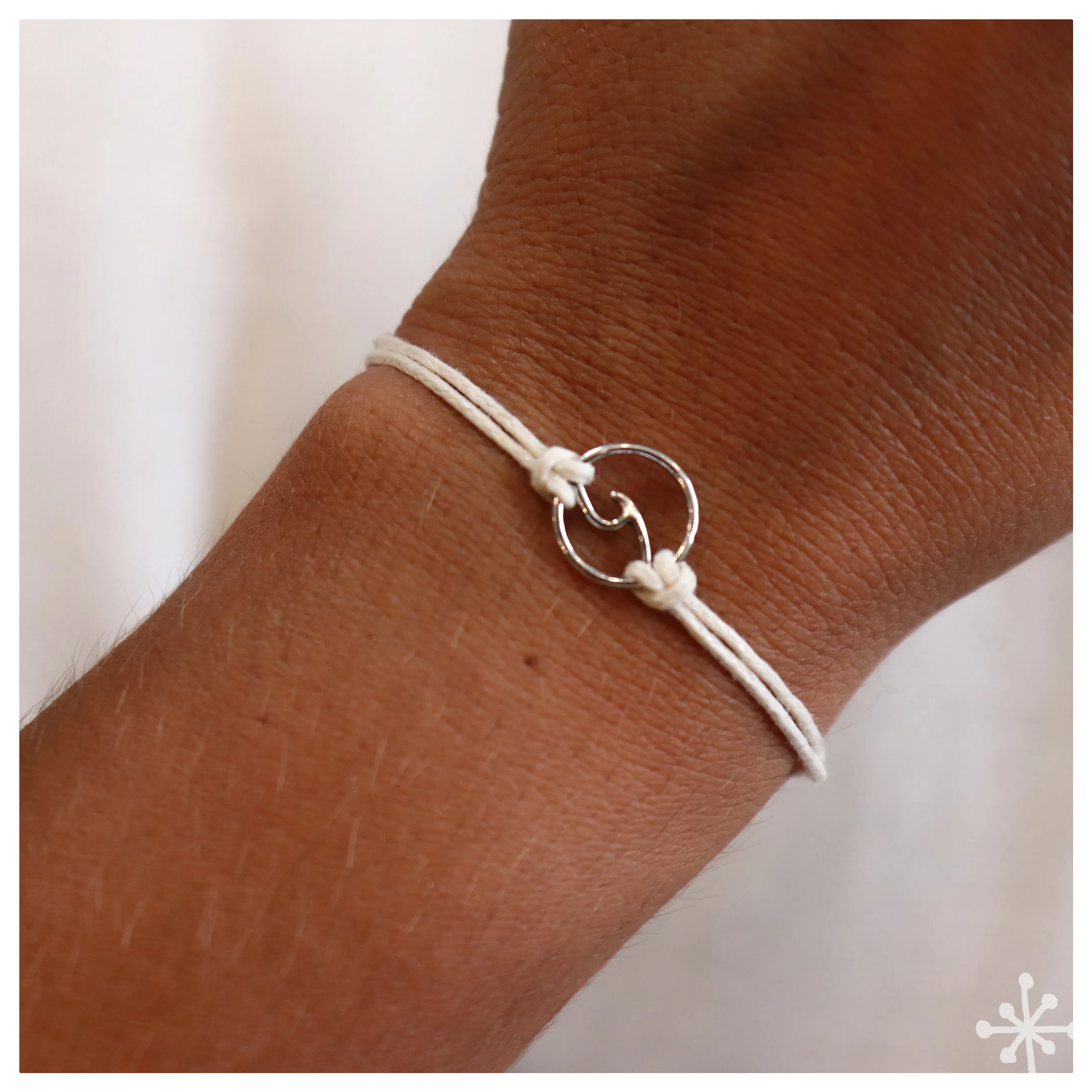 Double Cord Bracelet - Wave Cream
