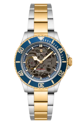 Duxot Atlantica Skeleton Diver Automatic Marine Gold Watch  DX-2067-55
