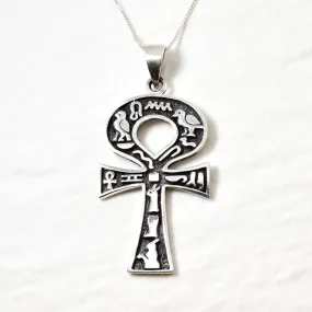 Egyptian Necklace - Ankh Key Of Life Pendant - Egyptian Cross Necklace