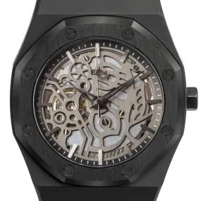 Eight Kuwait Arabia Skeleton Black 41 MM Automatic Men