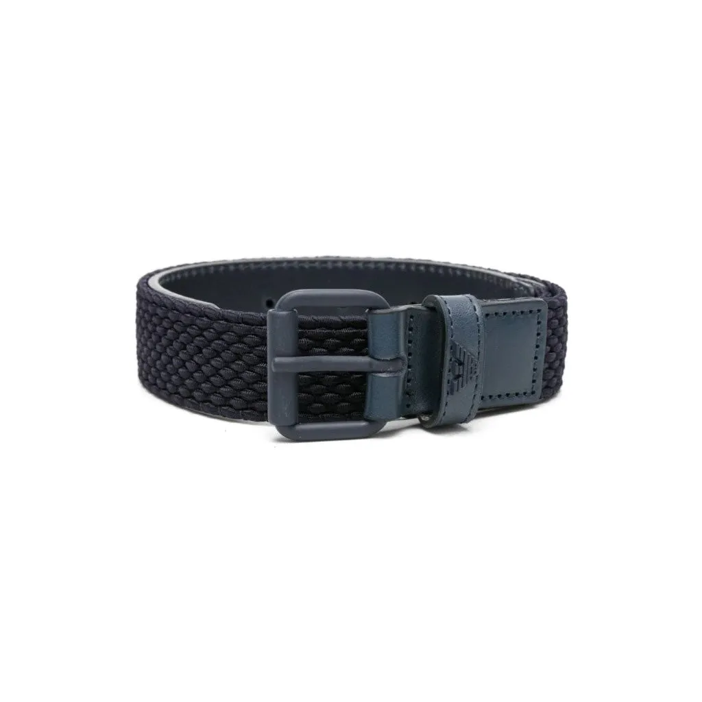 Emporio Armani Junior Buckle Fastening Woven Belt