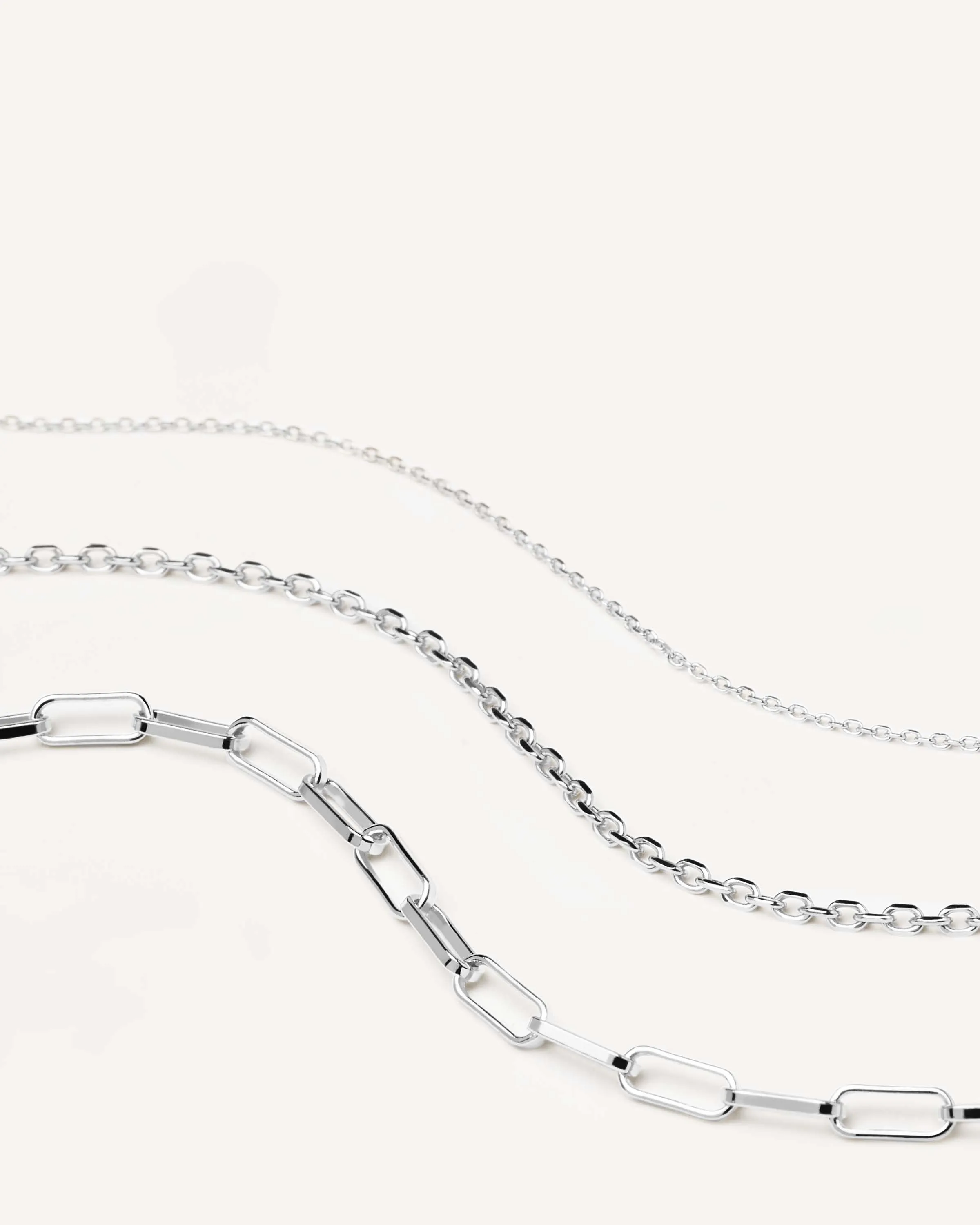 Essential Silver Necklaces Set