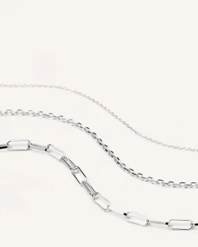 Essential Silver Necklaces Set