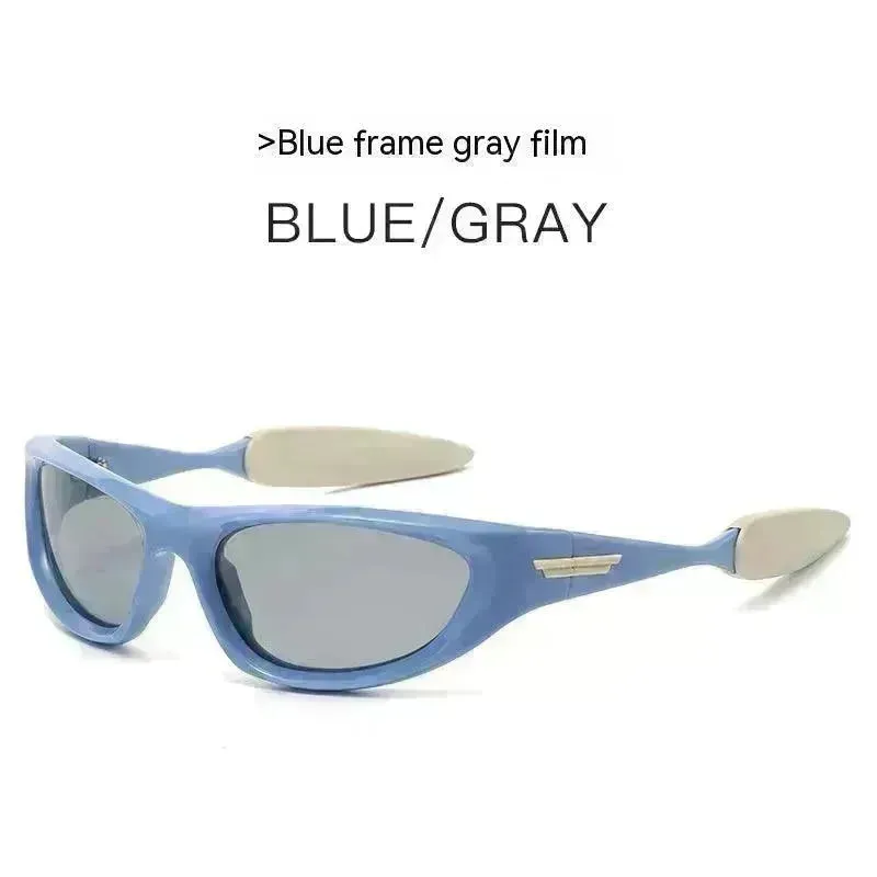 European And American Retro Fashion Colorful Cat Eye Riding Sunglasses For Women