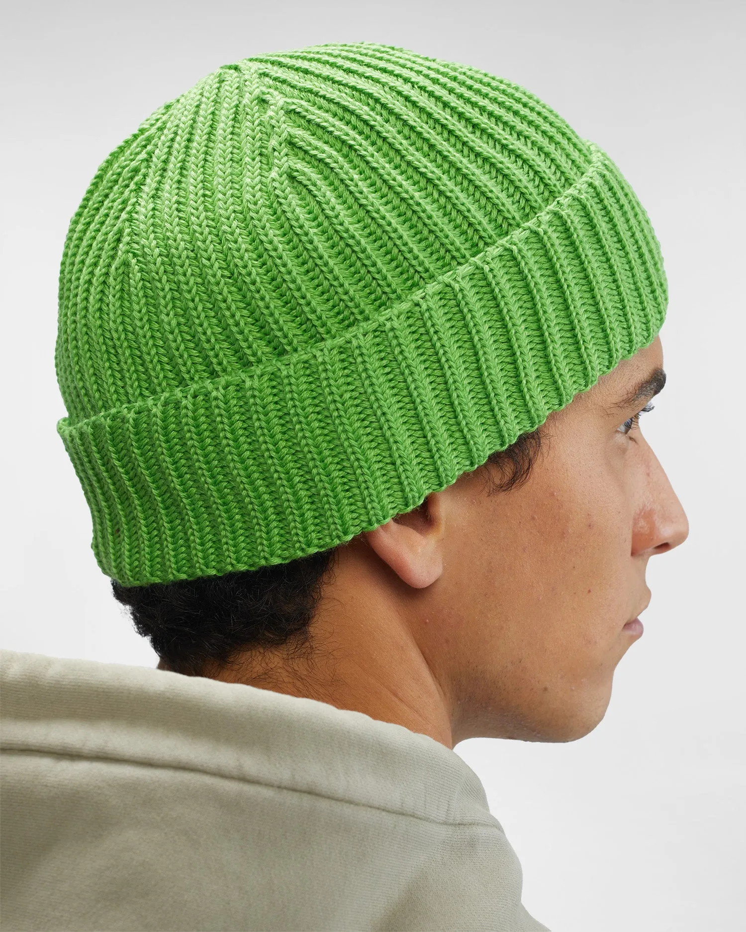 Extra Fine Merino Wool Lens Beanie Classic Green