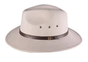  Open Crown White Casual Panamas