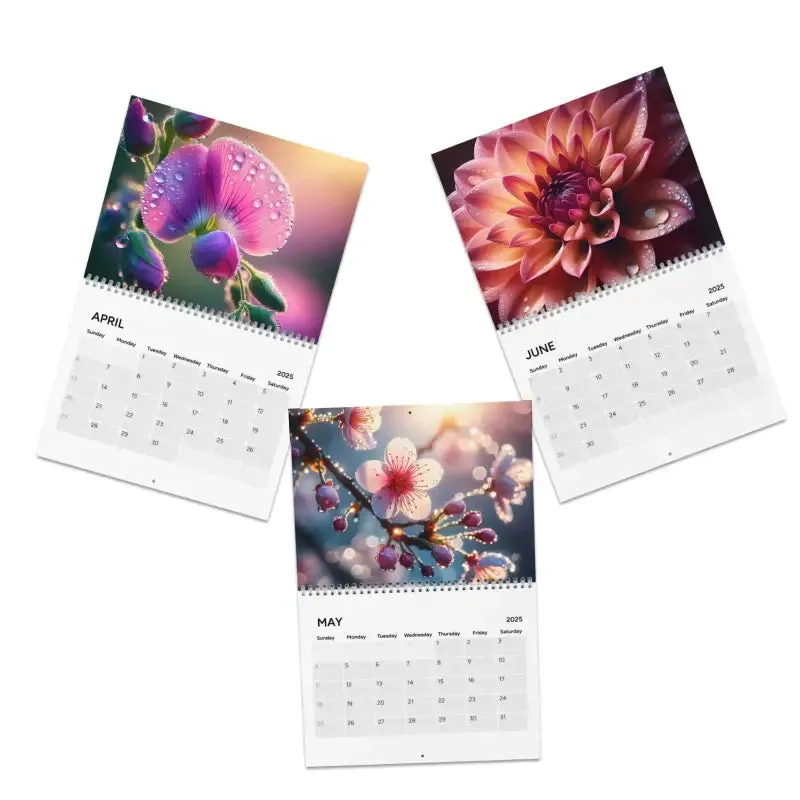 Flower Closeups Calendar 2025 with Semiglossy Finish
