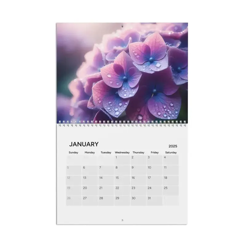 Flower Closeups Calendar 2025 with Semiglossy Finish