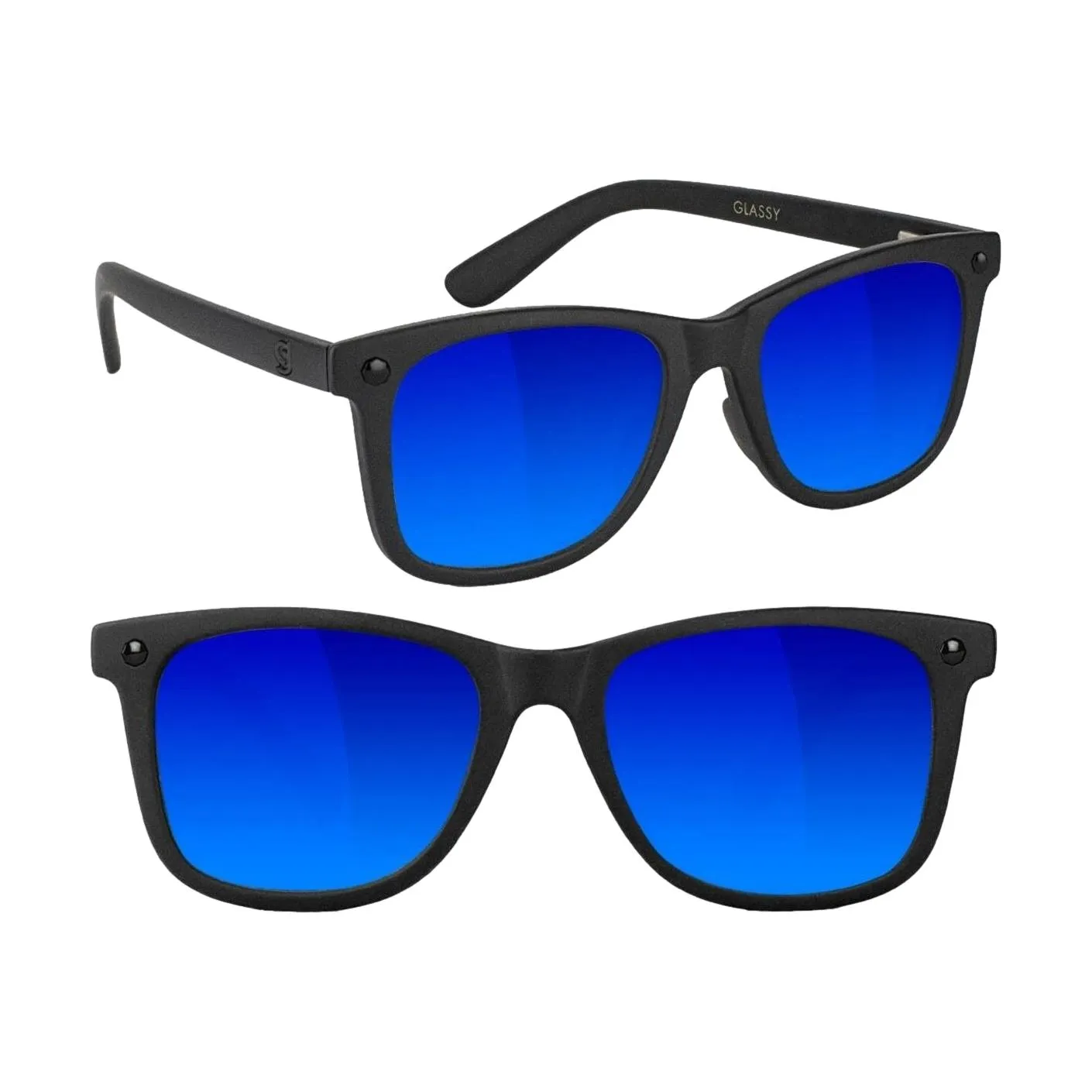 Glassy MikeMo Premium Polarized Blackout/Blue Mirror