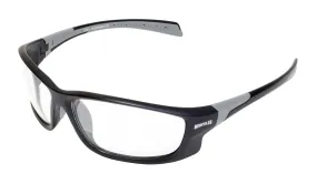 Global Vision Hercules 5 Safety Glasses with Clear Lenses, Matte Black Frames