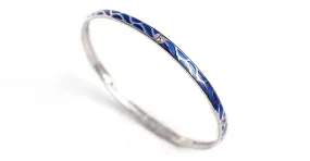 Great Wave - Topaz gold bangles for women