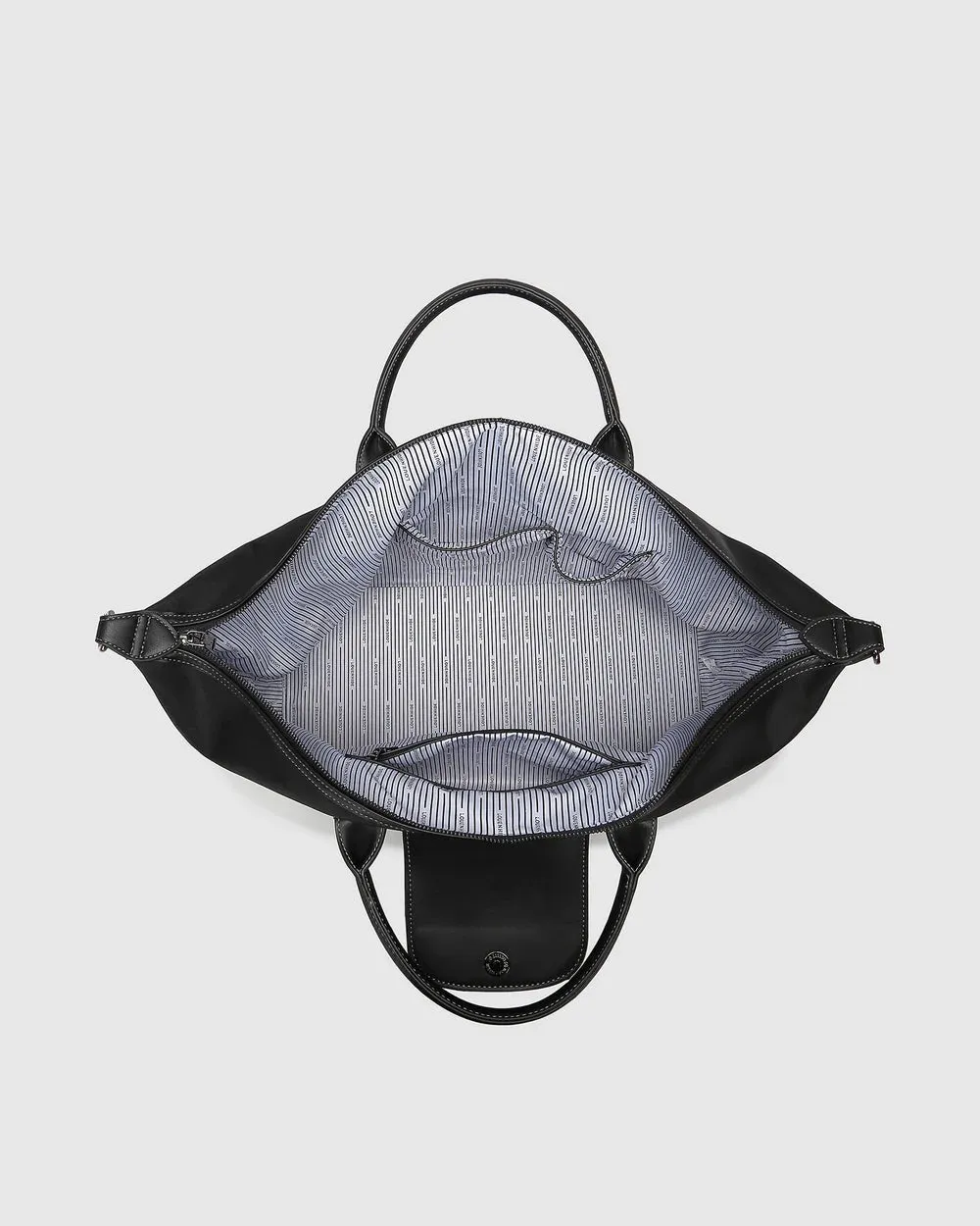 HAMILTON NYLON WEEKENDER BAG BLACK