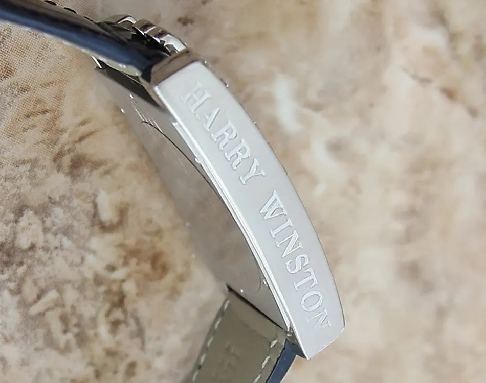 Harry Winston Avenue Diamond 18k White Gold Large Investment Grade Watch