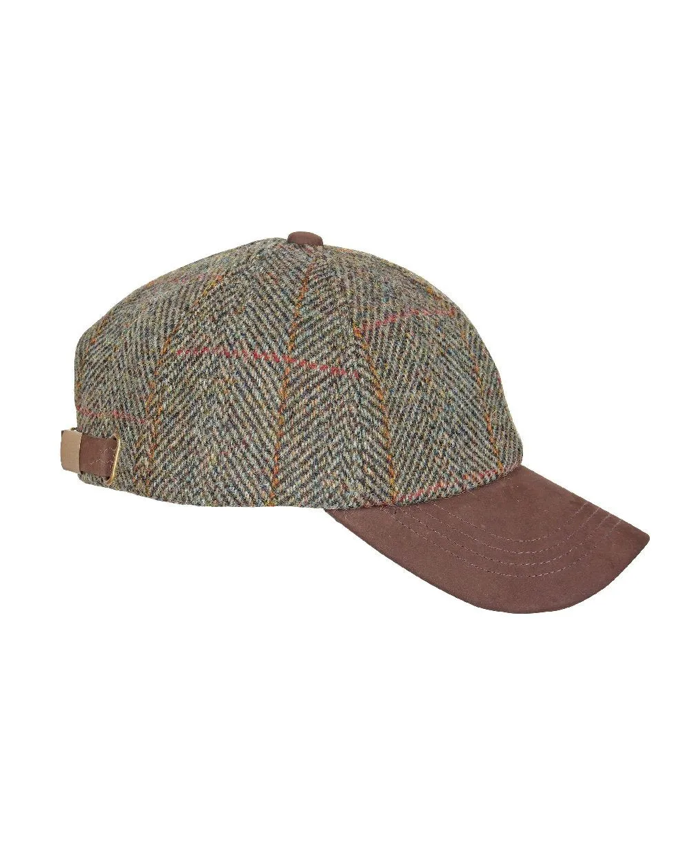 Heather Glencairn Harris Tweed / Leather Peak Baseball Cap