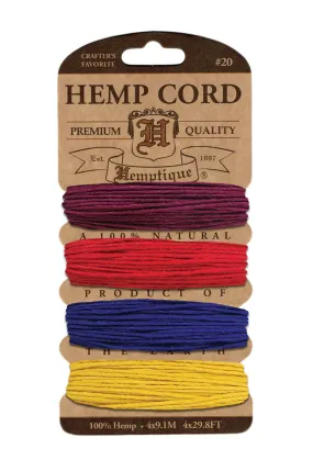 Hemptique Card Cord Set #20, Heat Wave