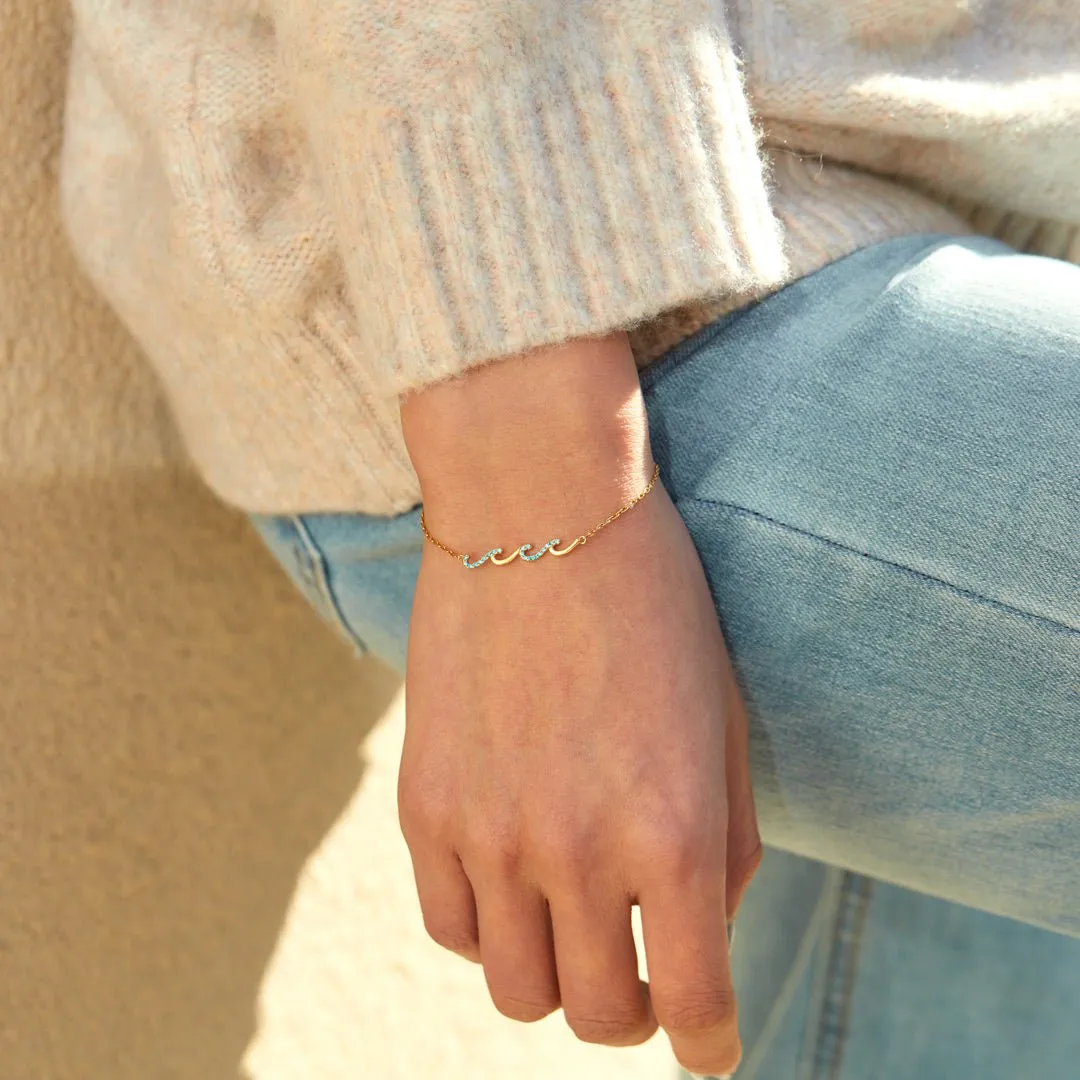 I'd Be So Lost Without You Triple Wave Friendship Matching Bracelet