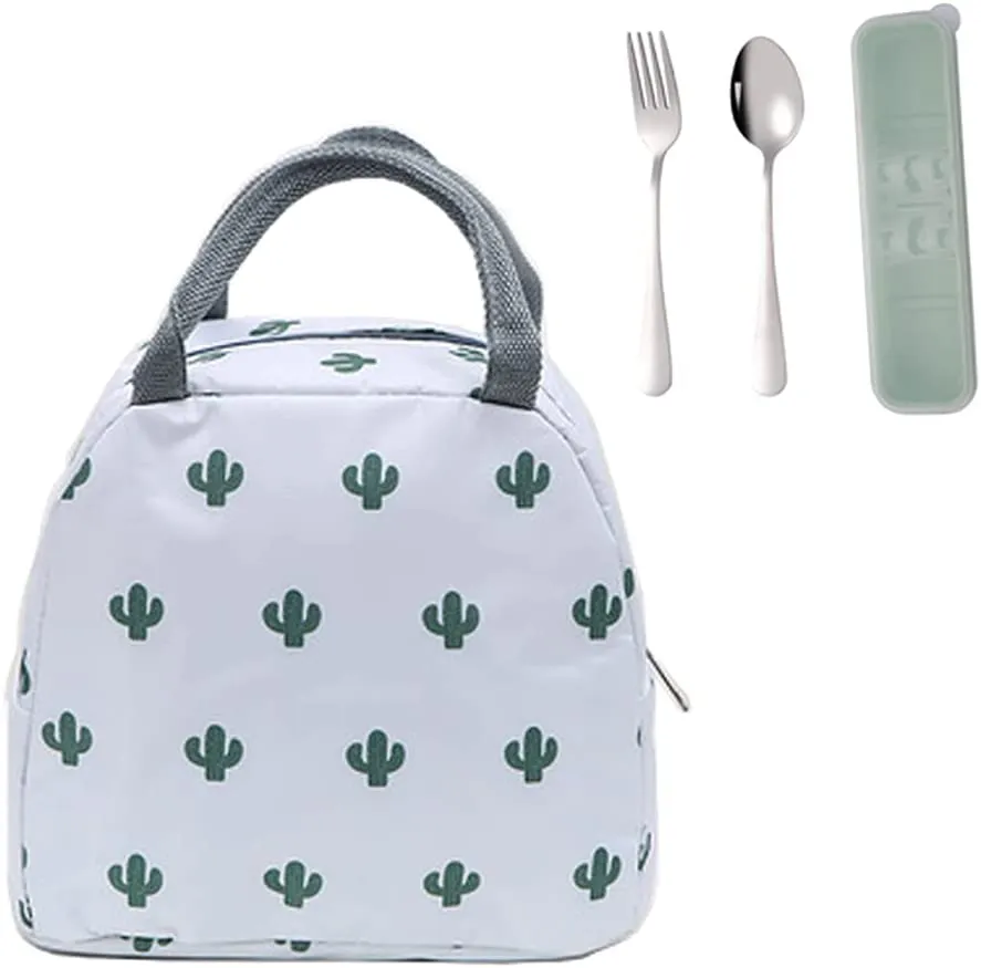 Insulated Tote Lunch Bag for Womens and Mens,Water Proof Lunch Boxes for Adult,Reusable Lunchboxes for Work,Food and Snack Containers Holder for Girls,Grey