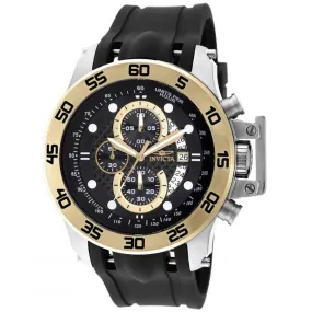 Invicta 19253 Men's I-Force Black Rubber Strap Black Dial Multifunction Chrono Watch