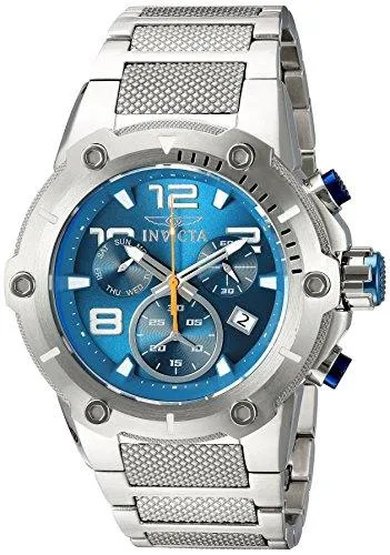 Invicta 19527 Men's Speedway Blue Dial Steel Bracelet Chronograph Watch