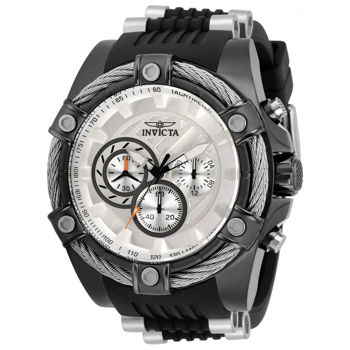 Invicta Men's Quartz Watch - Bolt Chronograph White Dial Strap | 32698