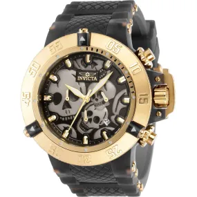 Invicta Men's Quartz Watch - Subaqua Noma III Chronograph Black Rubber Strap | 37327