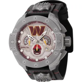 Invicta Men's Watch - NFL Washington Commanders Chrono Steel and Leather Strap | 45118