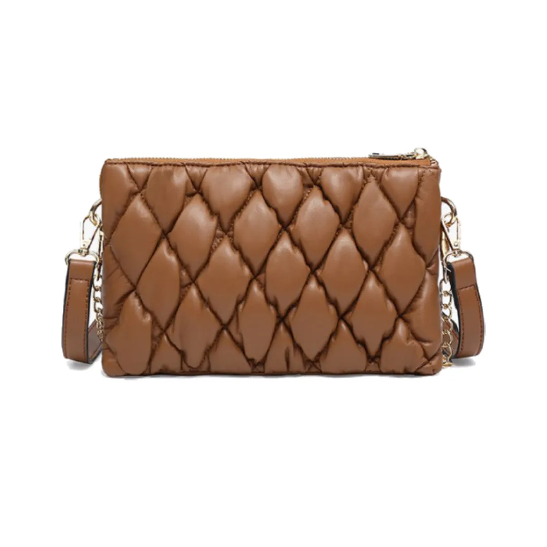 Izzy Puffer Quilted Crossbody Bag - Choose Your Color