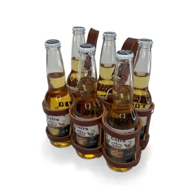Jay Teske Leather Bicycle Beer Carrier