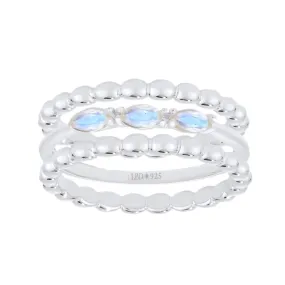 Laihas Three Of Cups Moonstone Ring Set