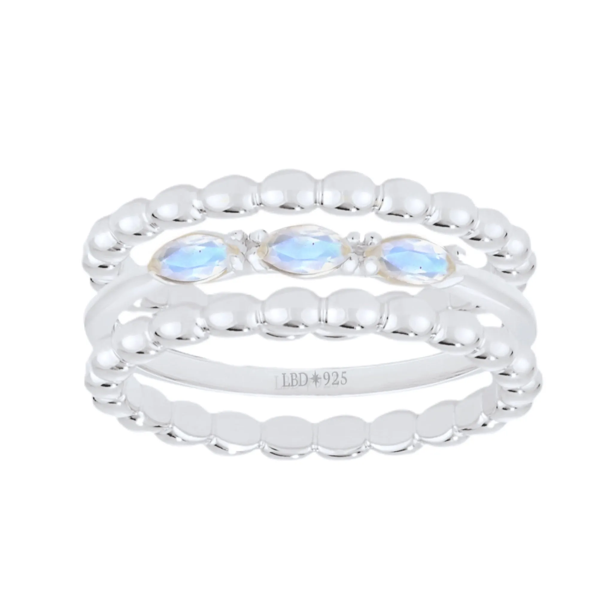 Laihas Three Of Cups Moonstone Ring Set
