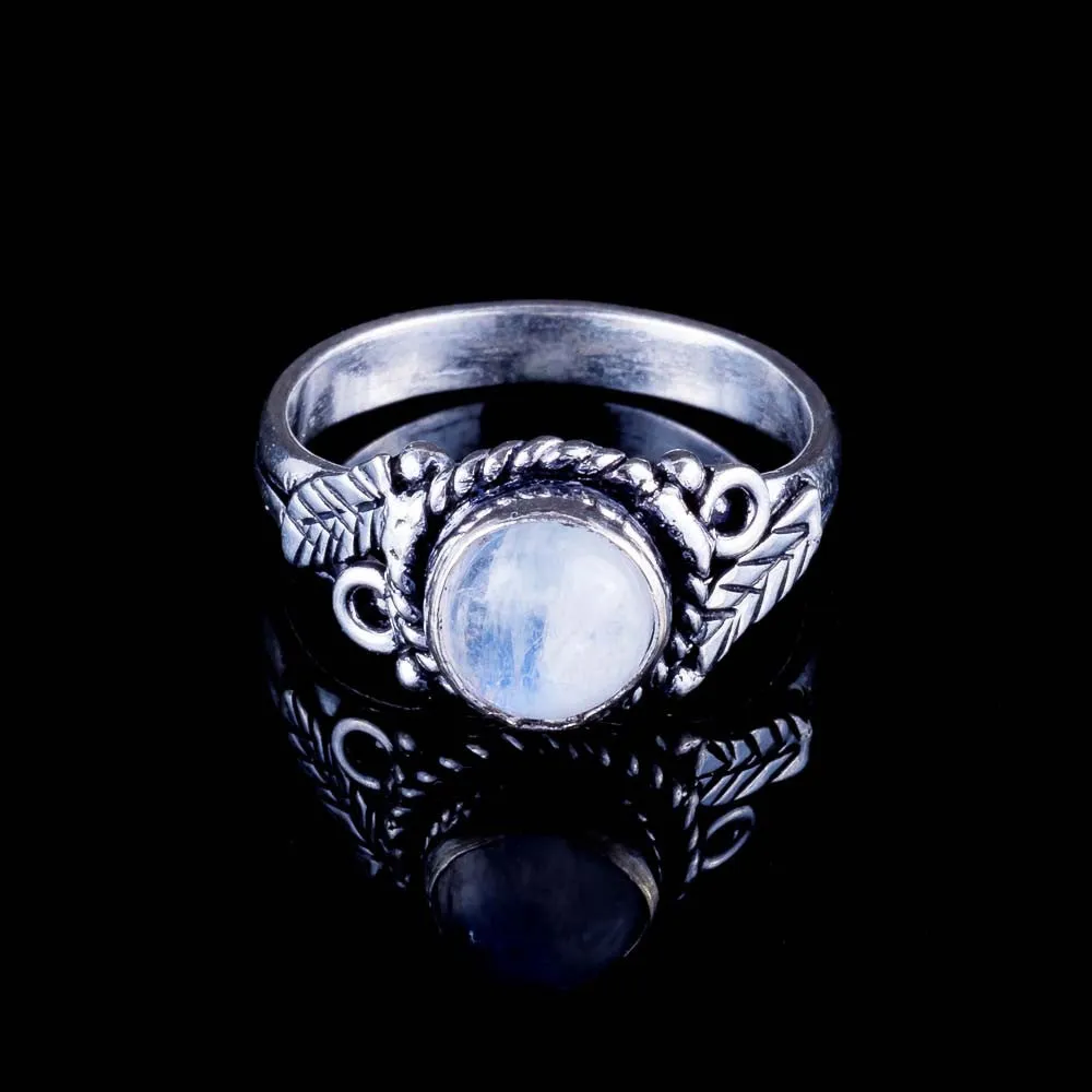 Leaf Ring - Moonstone