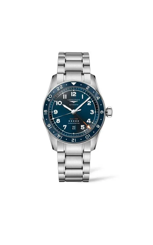 Longines "SPIRIT ZULU TIME" Mens watch L3.812.4.93.6
