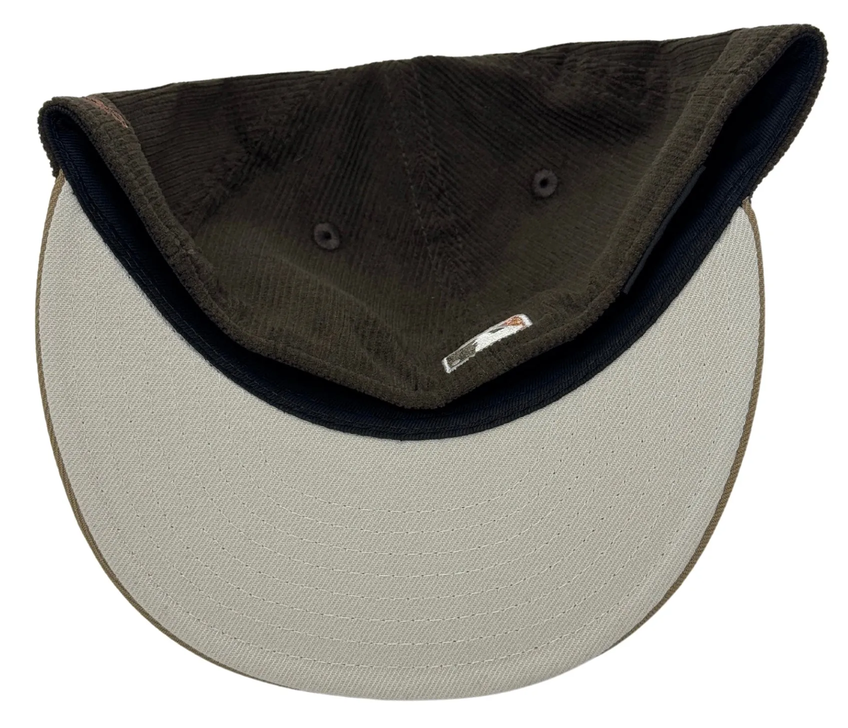 Los Angeles Dodgers Fitted New Era 59Fifty 2024 WS Brown Corduroy Khaki Cap Hat Grey UV