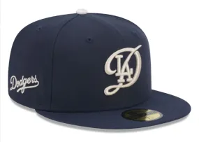 Los Angeles Dodgers Kids Fitted New Era 59Fifty 2024 City Connect Navy Cap Hat